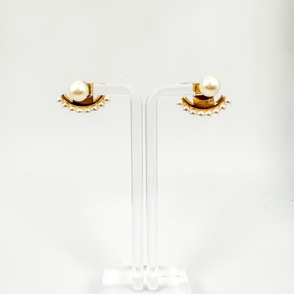 JCREW Jewelry - Pearl Stud Earrings- Lightly Worn - Picture 3 of 4